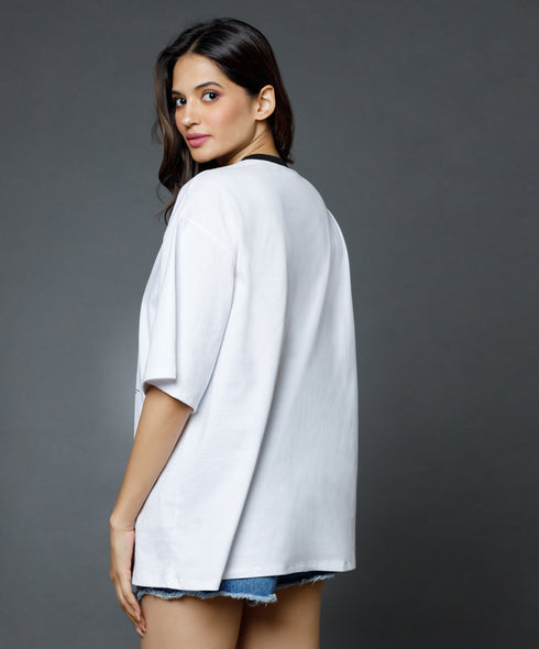 Motor Bike Printed Oversized Tshirt